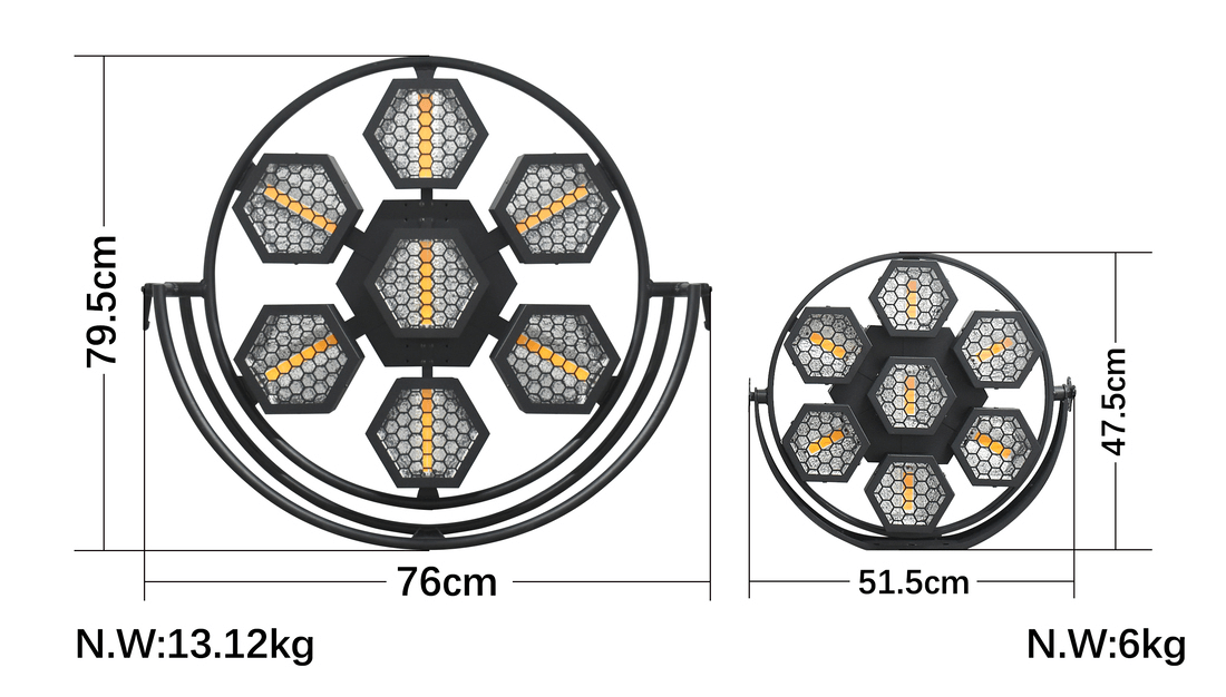 7LED ROUND RETRO LIGHT - Image 2