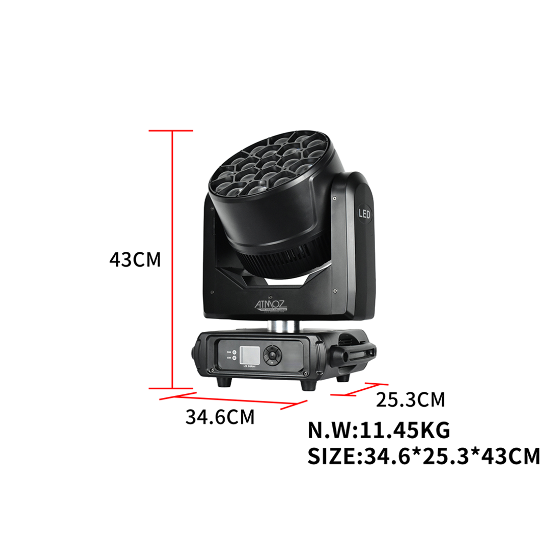 19×40W BEE EYES MOVING HEAD LIGHT - Image 2